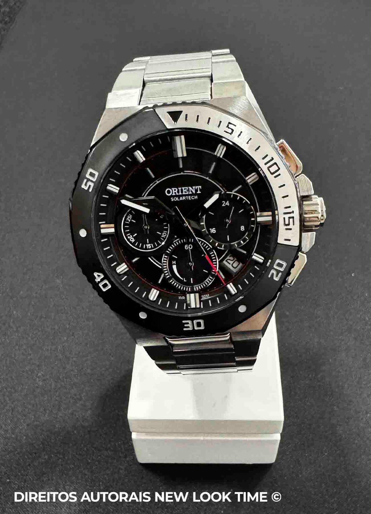 Relógio ORIENT SolarTech Cronónógrafo MBSSC277 G1SX