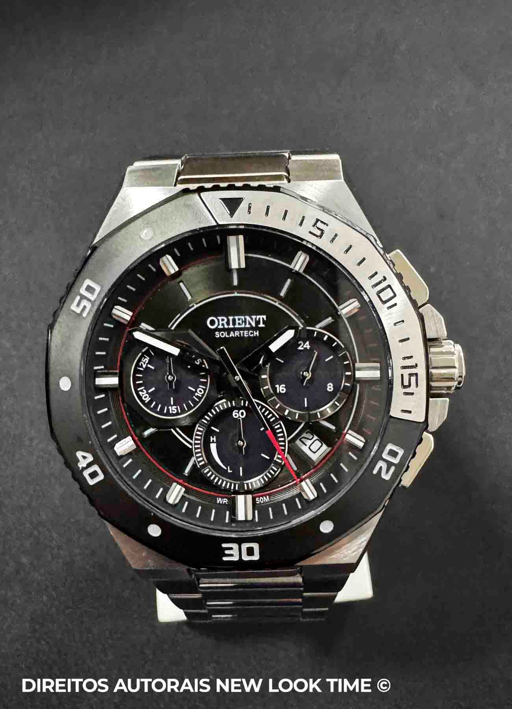Relógio ORIENT SolarTech Cronónógrafo MBSSC277 G1SX