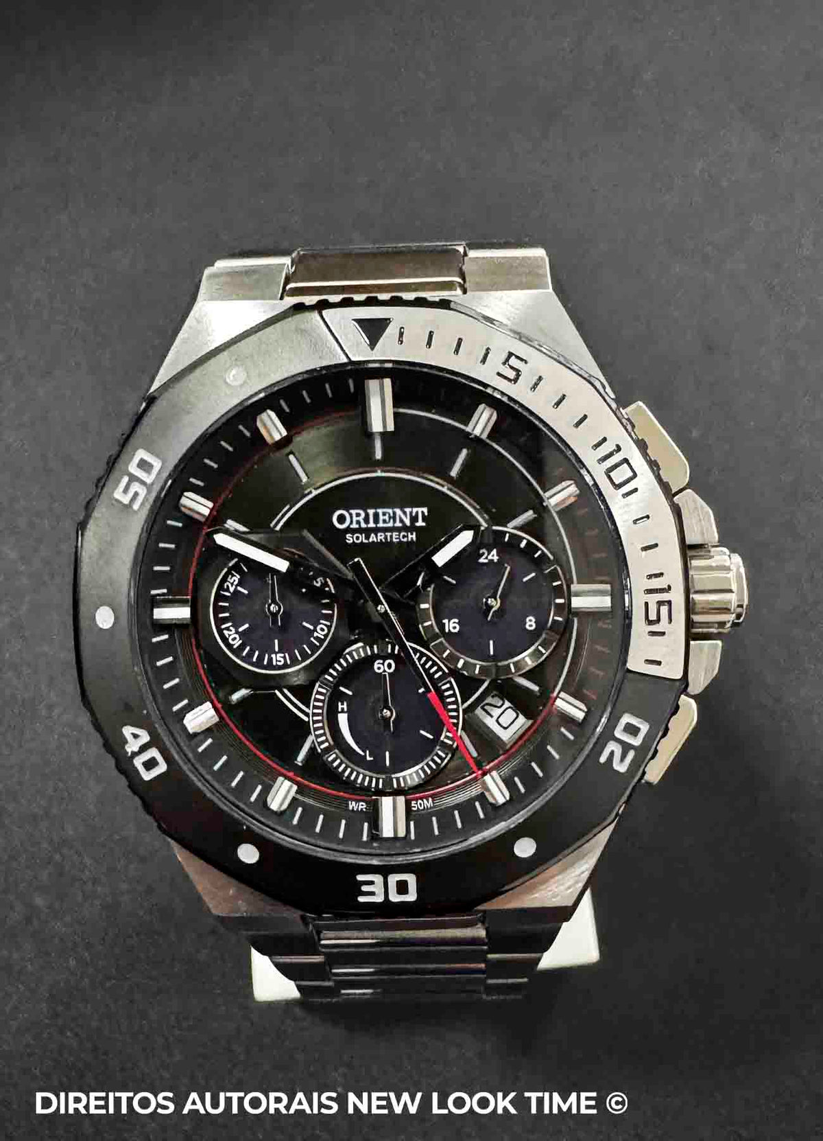 Relógio ORIENT SolarTech Cronónógrafo MBSSC277 G1SX