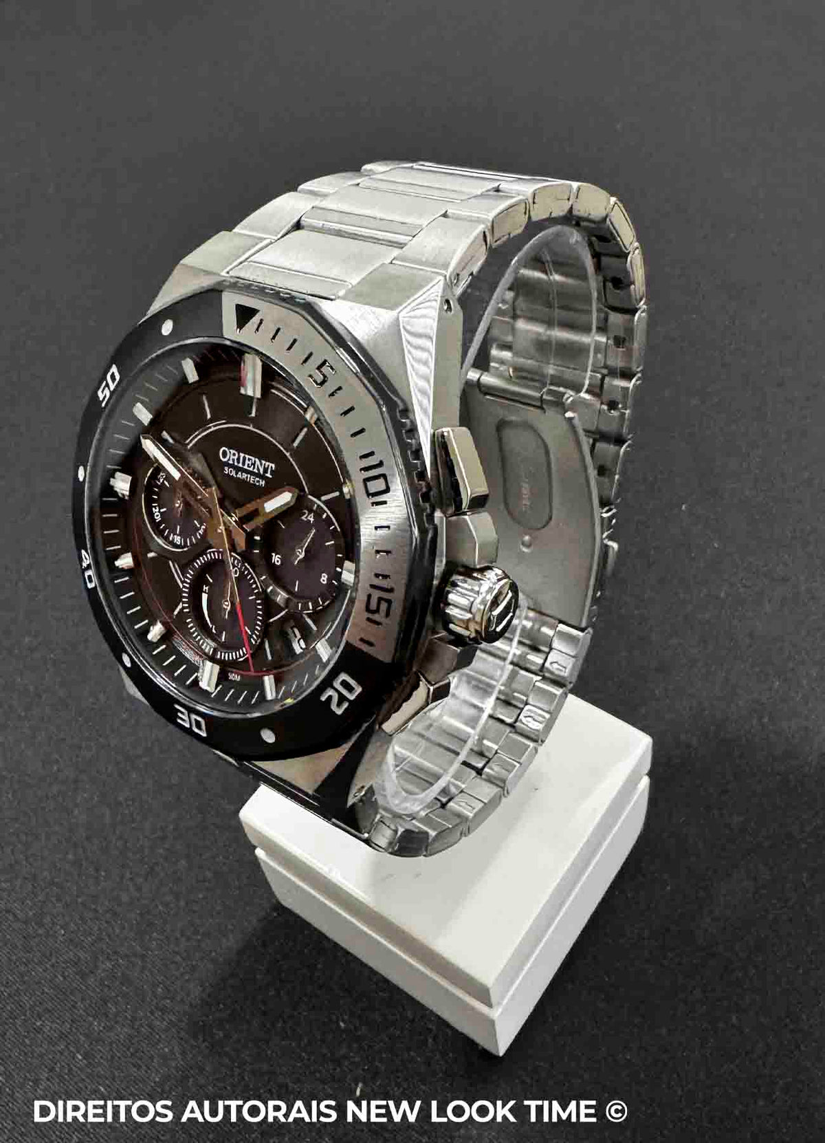 Relógio ORIENT SolarTech Cronónógrafo MBSSC277 G1SX