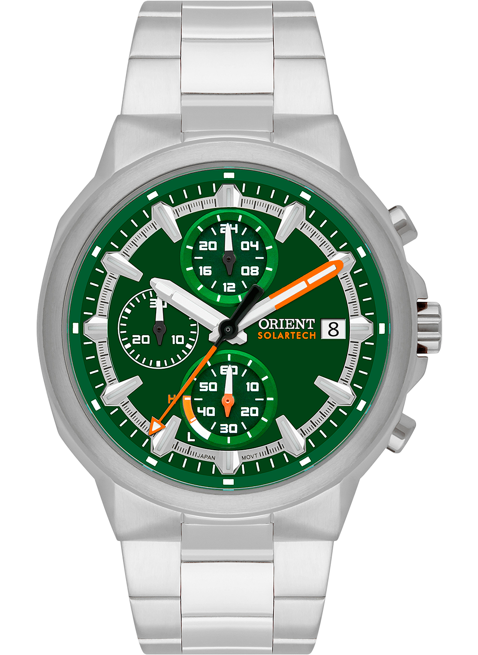 Relógio ORIENT SolarTech Cronógrafo MBSSC282 E1SX