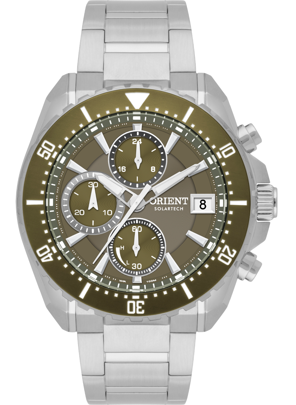 Relógio ORIENT SolarTech Cronógrafo Neo Sports MBSSC284 E1SX