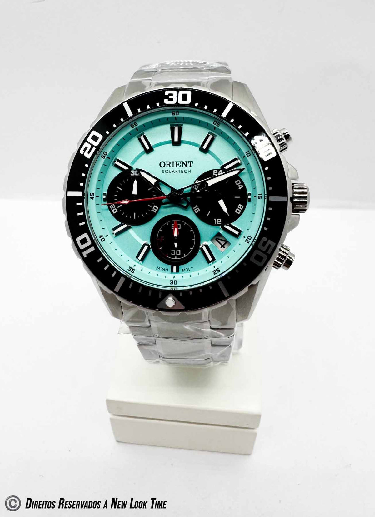 Relógio ORIENT SolarTech Cronógrafo Elite Sea MBSSC288 A1SX