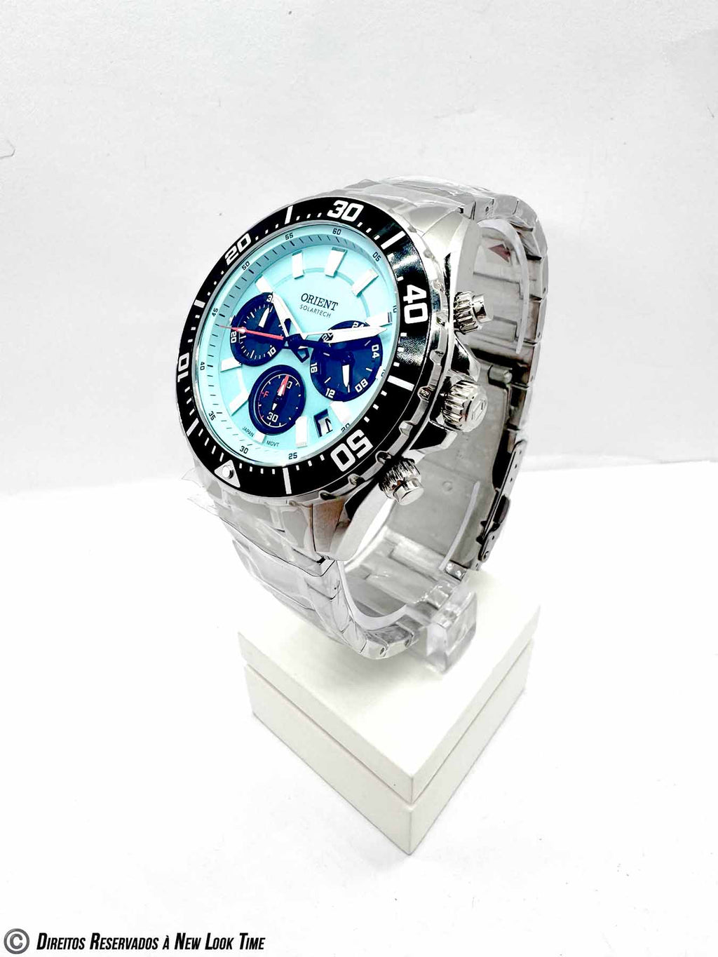 Relógio ORIENT SolarTech Cronógrafo Elite Sea MBSSC288 A1SX
