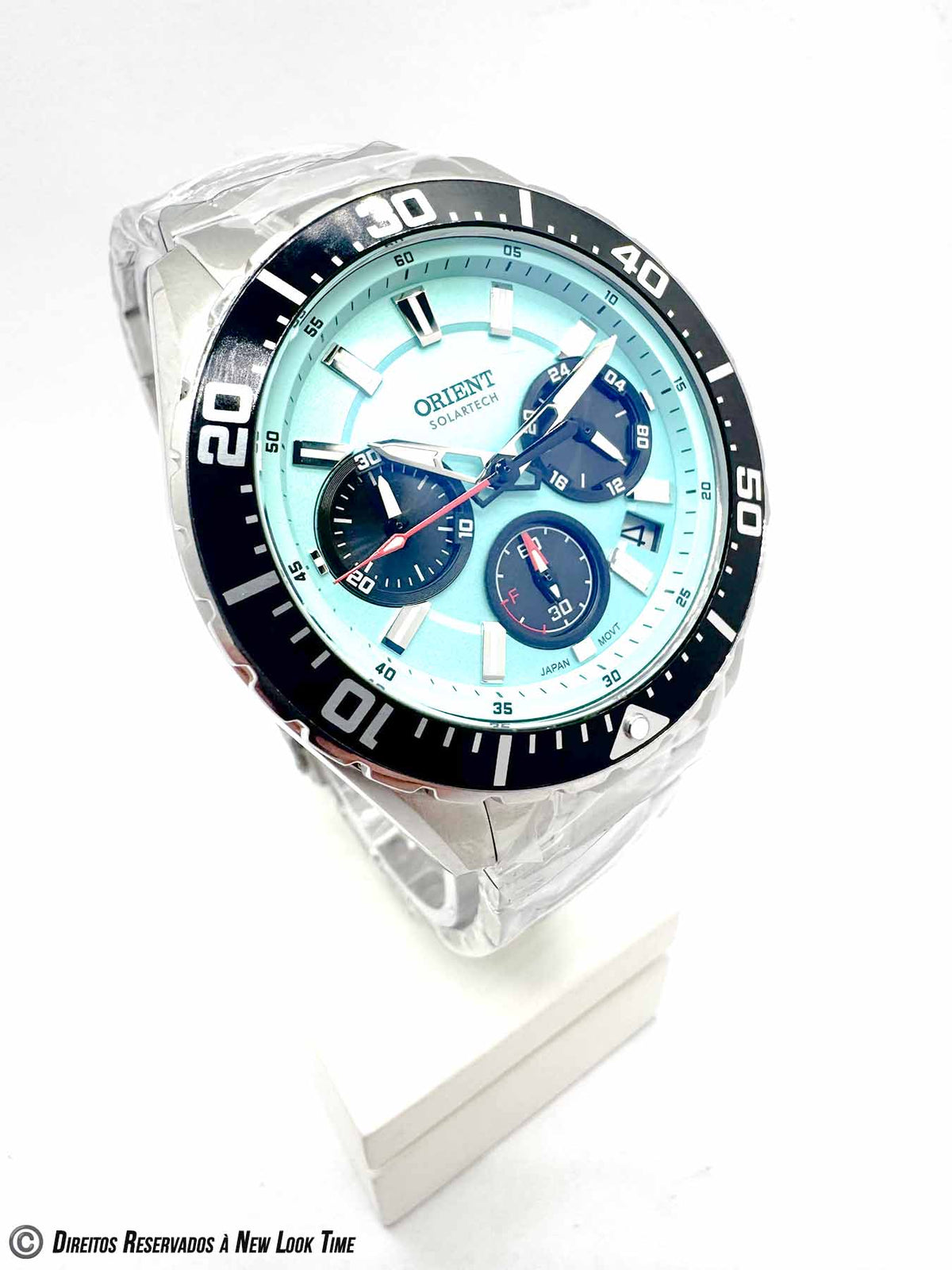 Relógio ORIENT SolarTech Cronógrafo Elite Sea MBSSC288 A1SX