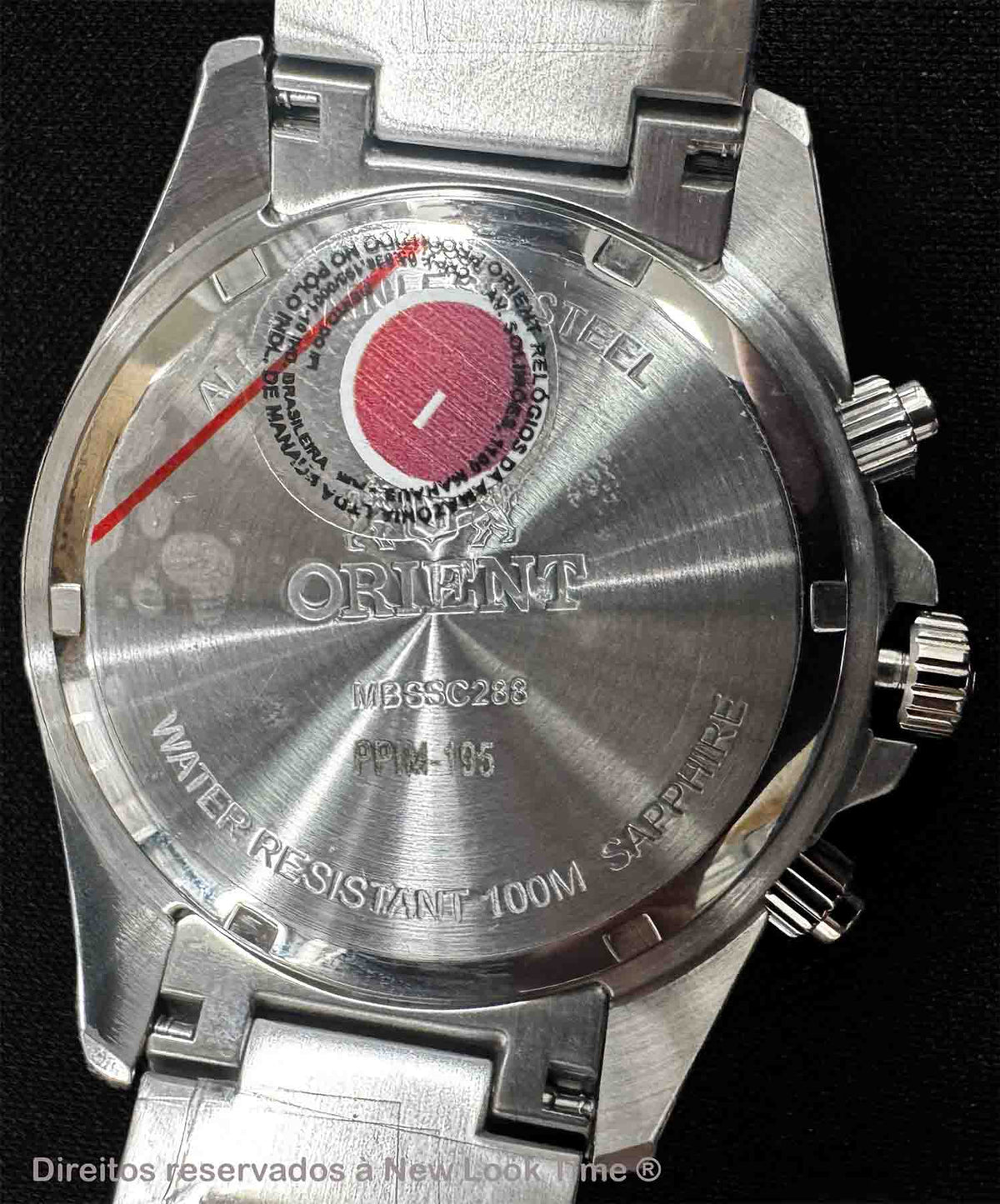 Relógio ORIENT SolarTech Cronógrafo Elite Sea MBSSC288 S1SX