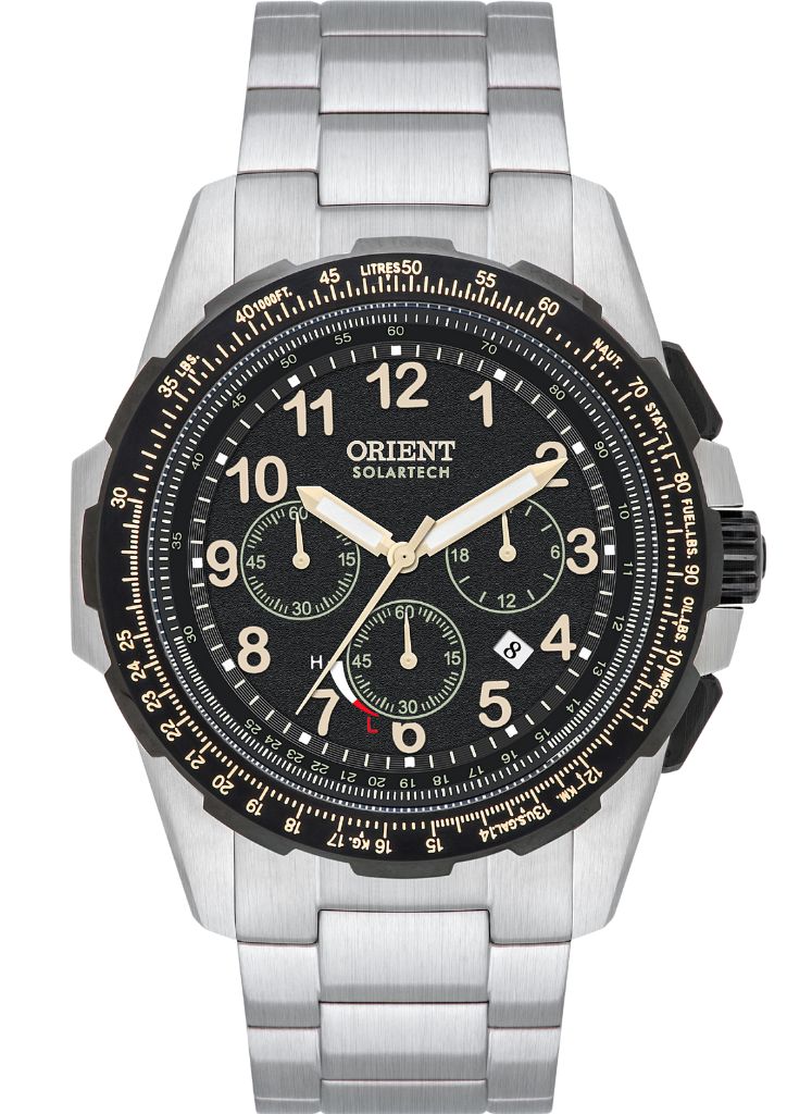 Relógio ORIENT SolarTech ST Elite Air MBSSC289 P2SX SAFIRA