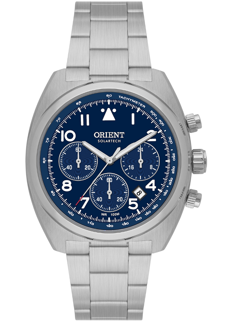 Relógio ORIENT Solartech Cronógrafo MBSSC297 D2SX