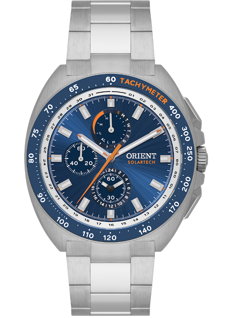 Relógio ORIENT SolarTech ST Elite Land MBSSC298 D1SX SAFIRA