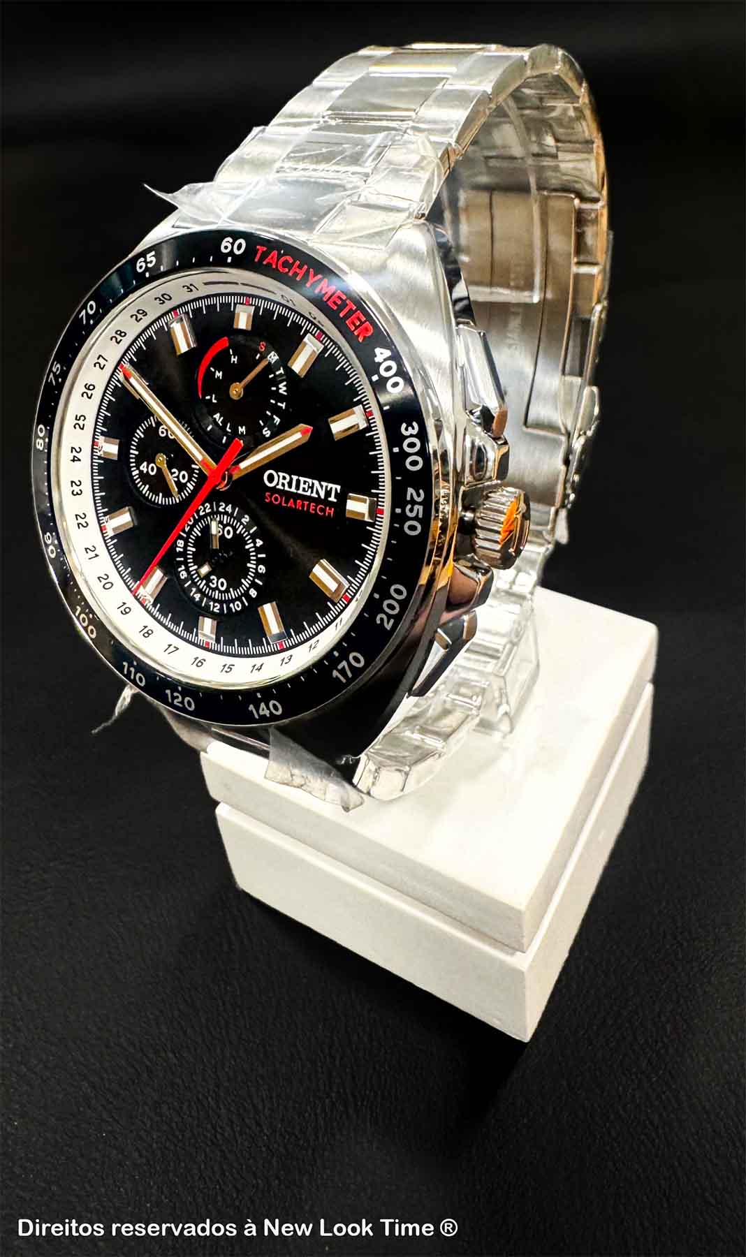 Relógio ORIENT SolarTech ST Elite Land MBSSC298 P1SX SAFIRA
