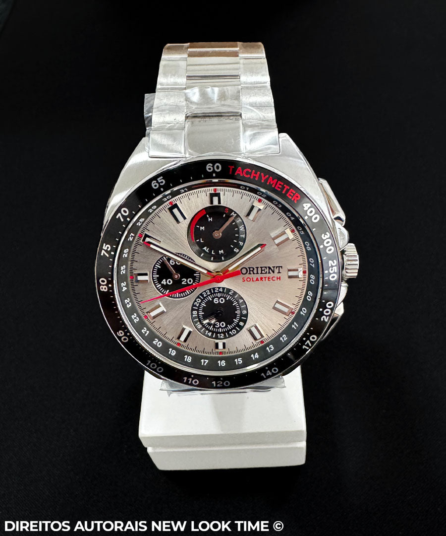 Relógio ORIENT SolarTech ST Elite Land MBSSC298 S1SX SAFIRA