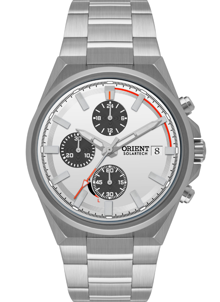 Relógio ORIENT Solartech Cronógrafo MBSSC299 S1SX