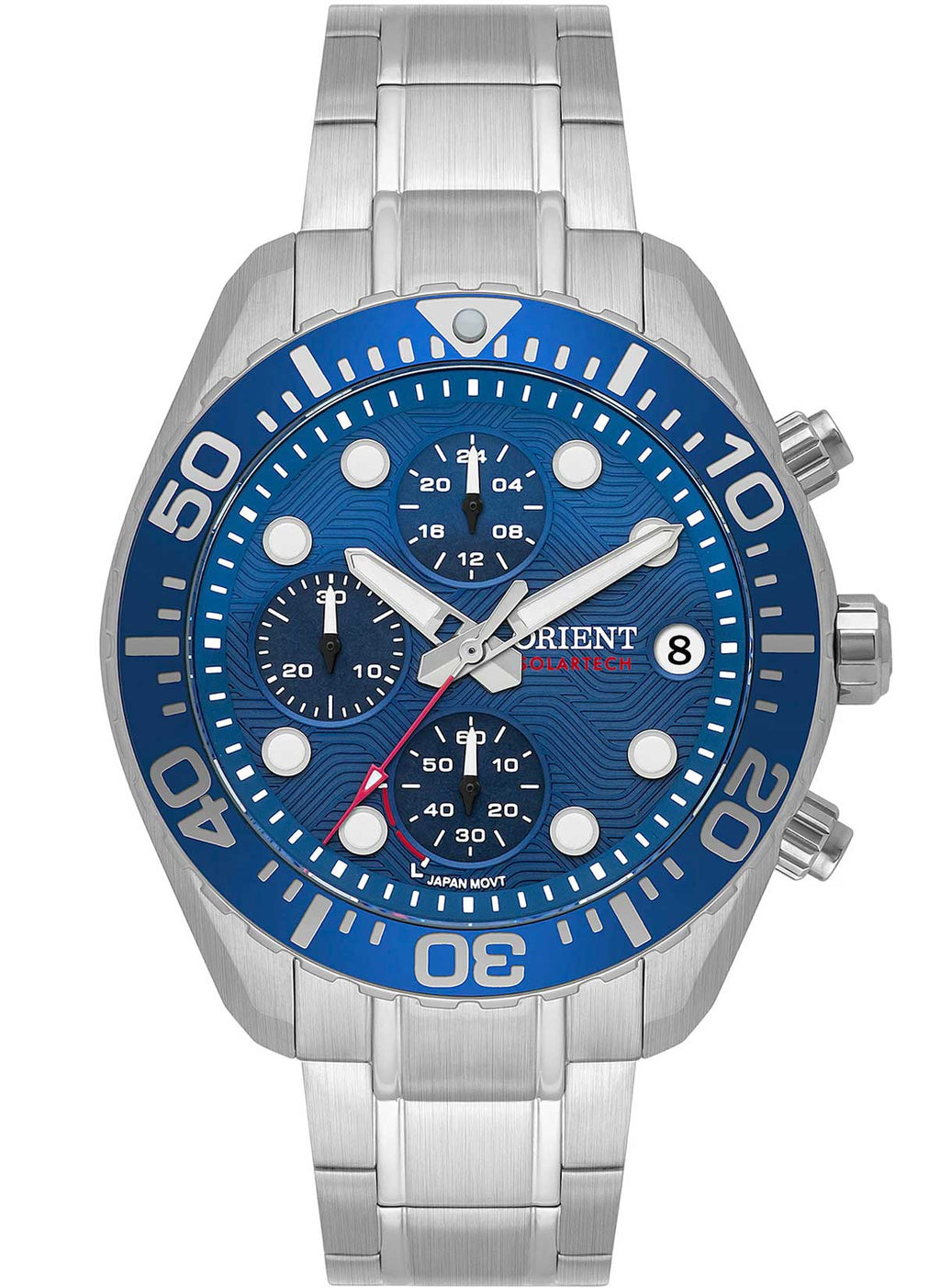 Relógio ORIENT Solartech Cronógrafo MBSSC300 D1SX