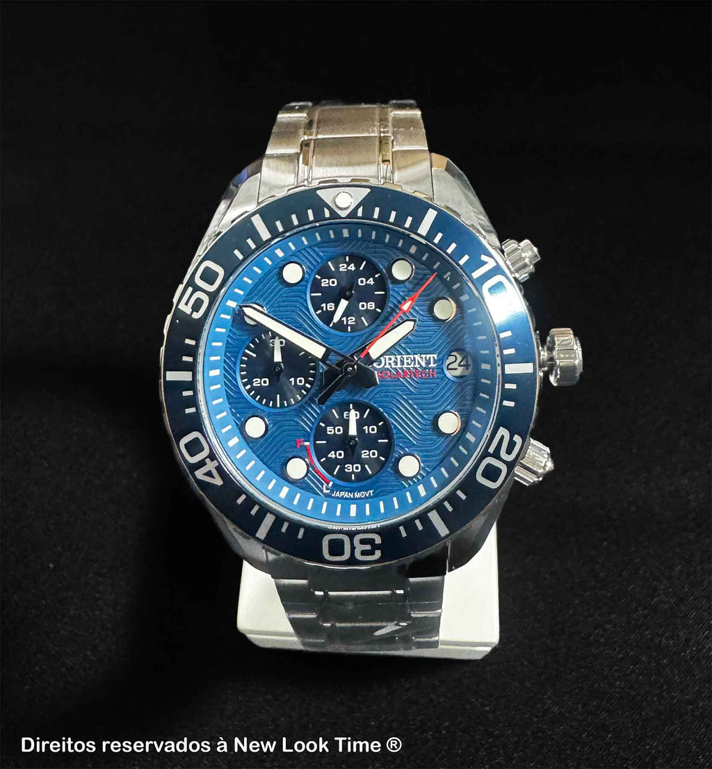 Relógio ORIENT Solartech Cronógrafo MBSSC300 D1SX