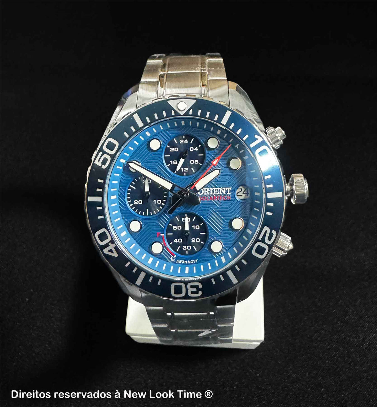 Relógio ORIENT Solartech Cronógrafo MBSSC300 D1SX