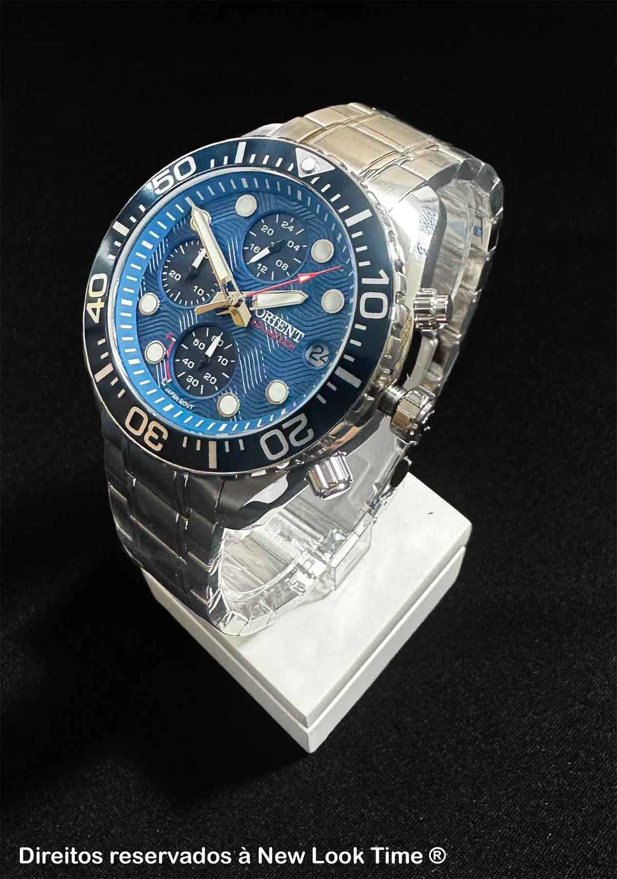 Relógio ORIENT Solartech Cronógrafo MBSSC300 D1SX