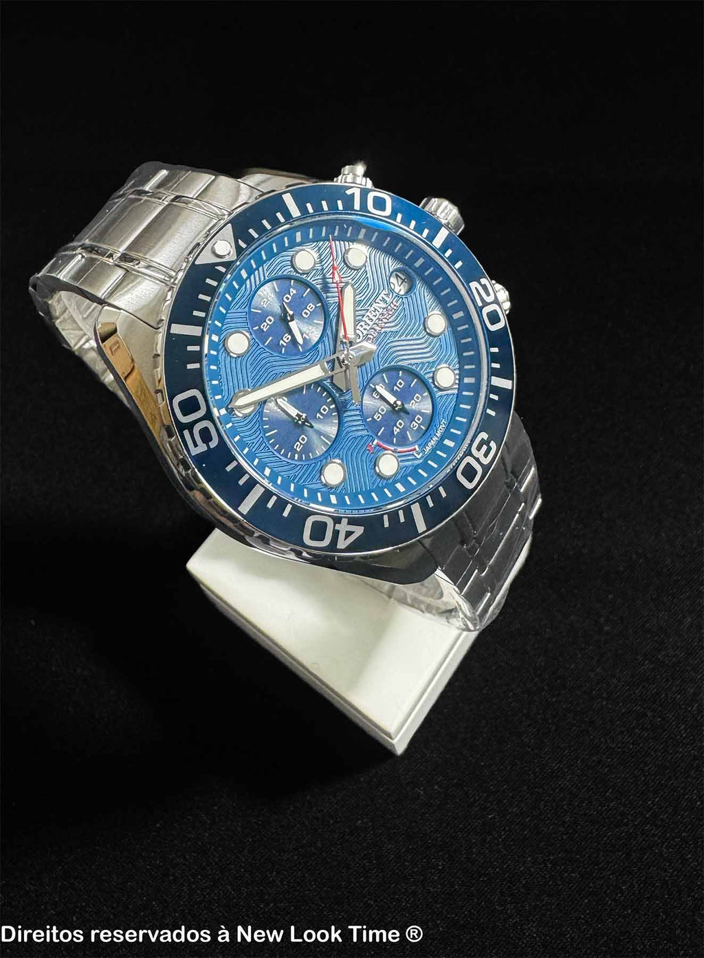 Relógio ORIENT Solartech Cronógrafo MBSSC300 D1SX