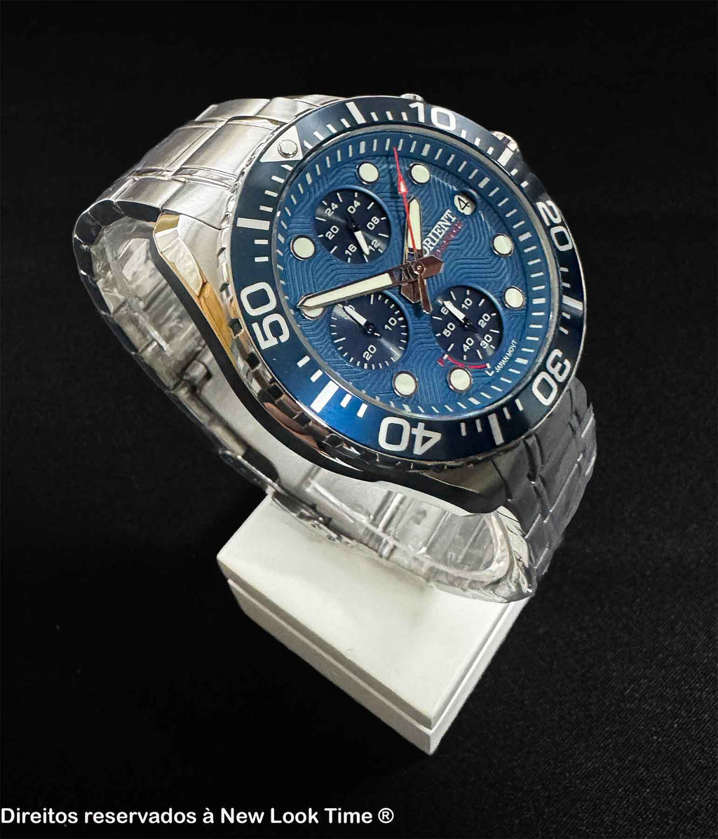 Relógio ORIENT Solartech Cronógrafo MBSSC300 D1SX