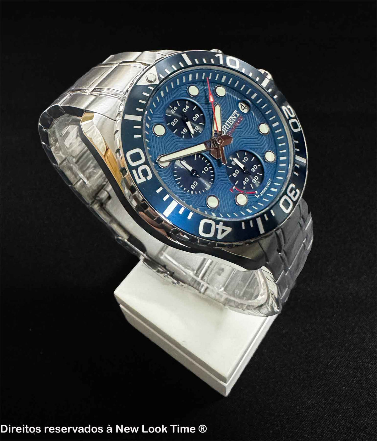 Relógio ORIENT Solartech Cronógrafo MBSSC300 D1SX