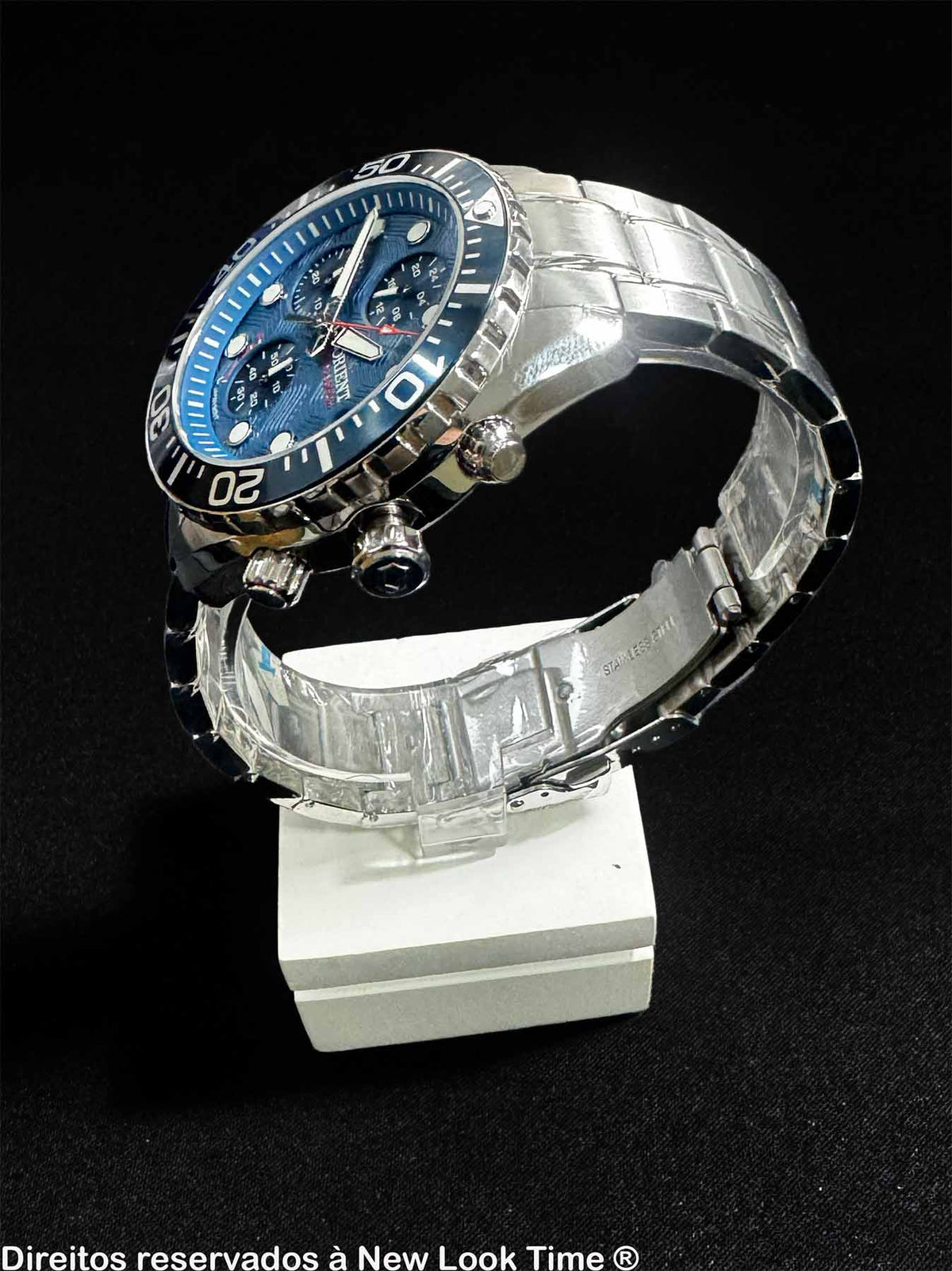 Relógio ORIENT Solartech Cronógrafo MBSSC300 D1SX
