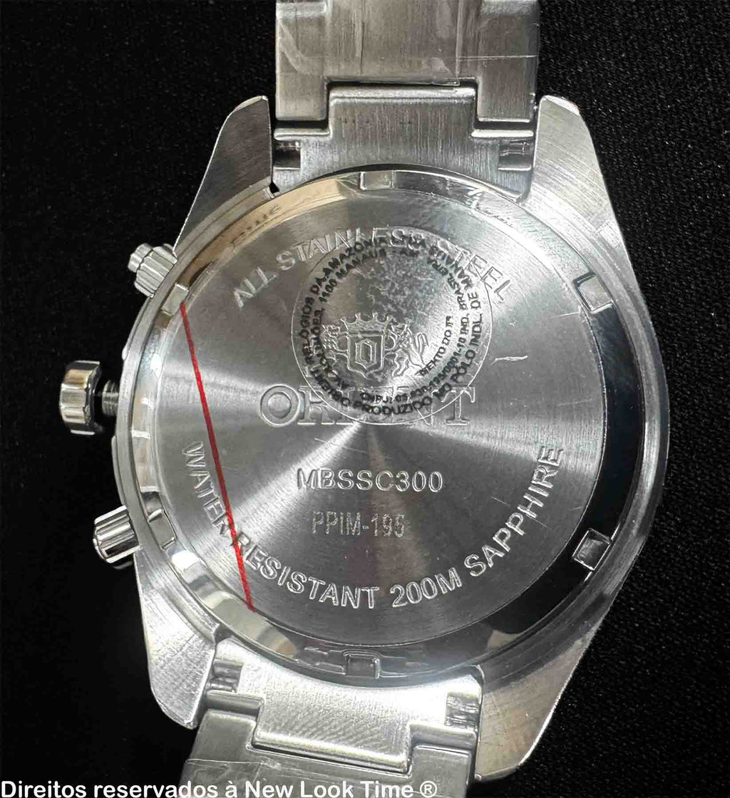 Relógio ORIENT Solartech Cronógrafo MBSSC300 D1SX