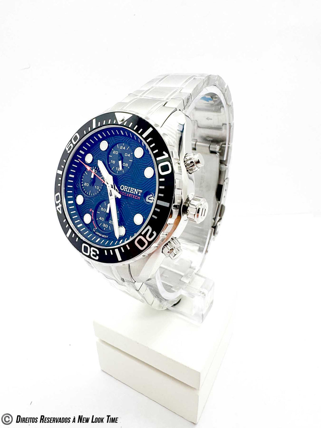 Relógio ORIENT Solartech Cronógrafo MBSSC300 P1SX
