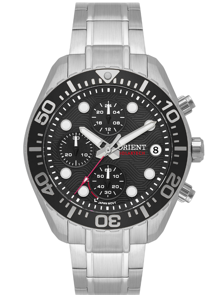 Relógio ORIENT Solartech Cronógrafo MBSSC300 P1SX