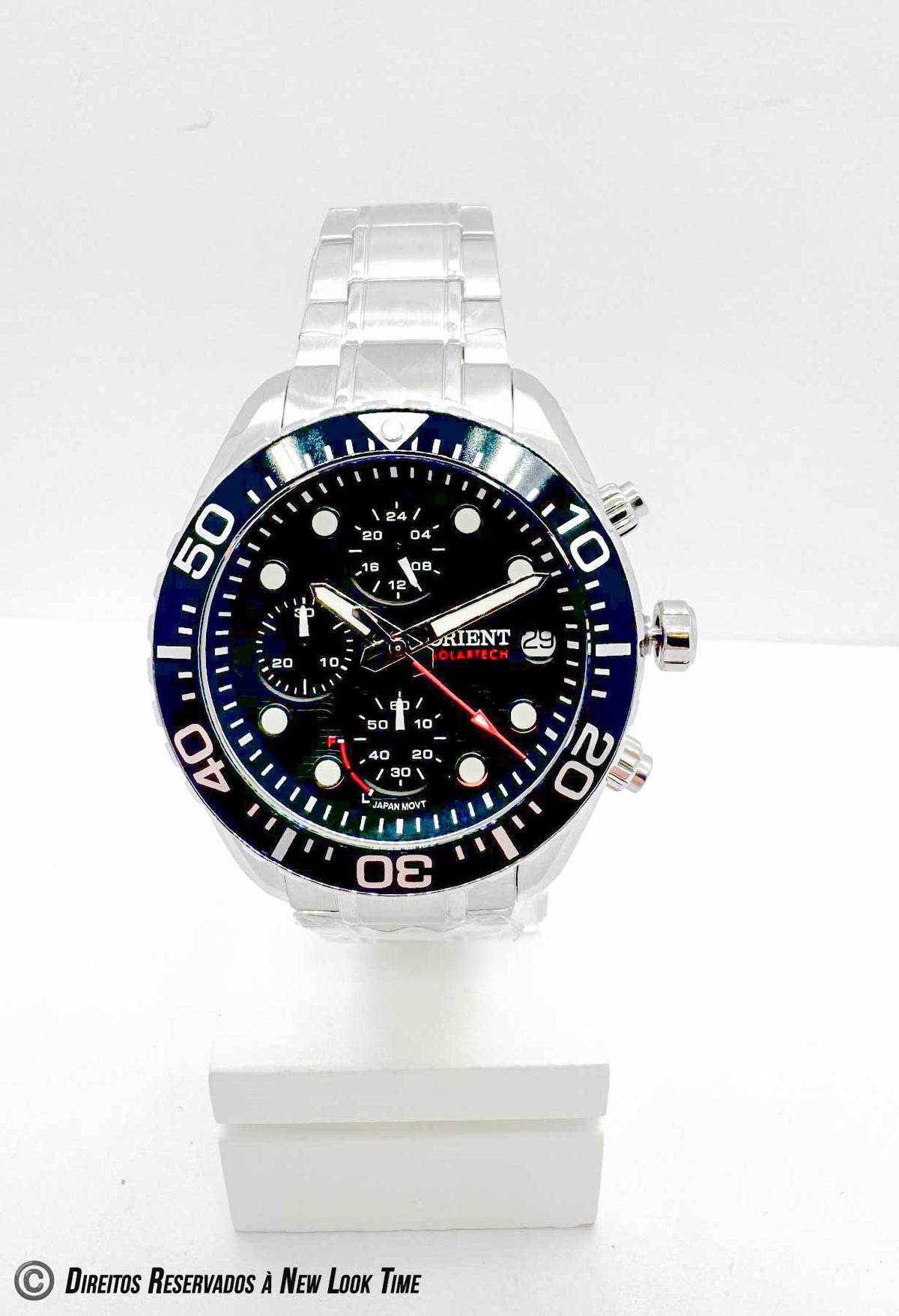 Relógio ORIENT Solartech Cronógrafo MBSSC300 P1SX