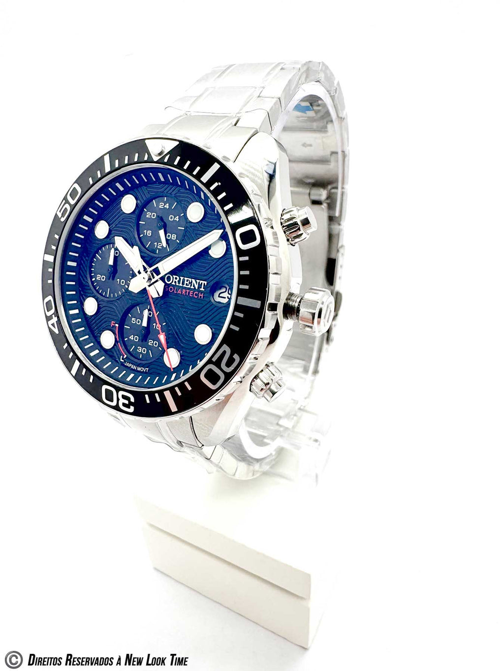 Relógio ORIENT Solartech Cronógrafo MBSSC300 P1SX