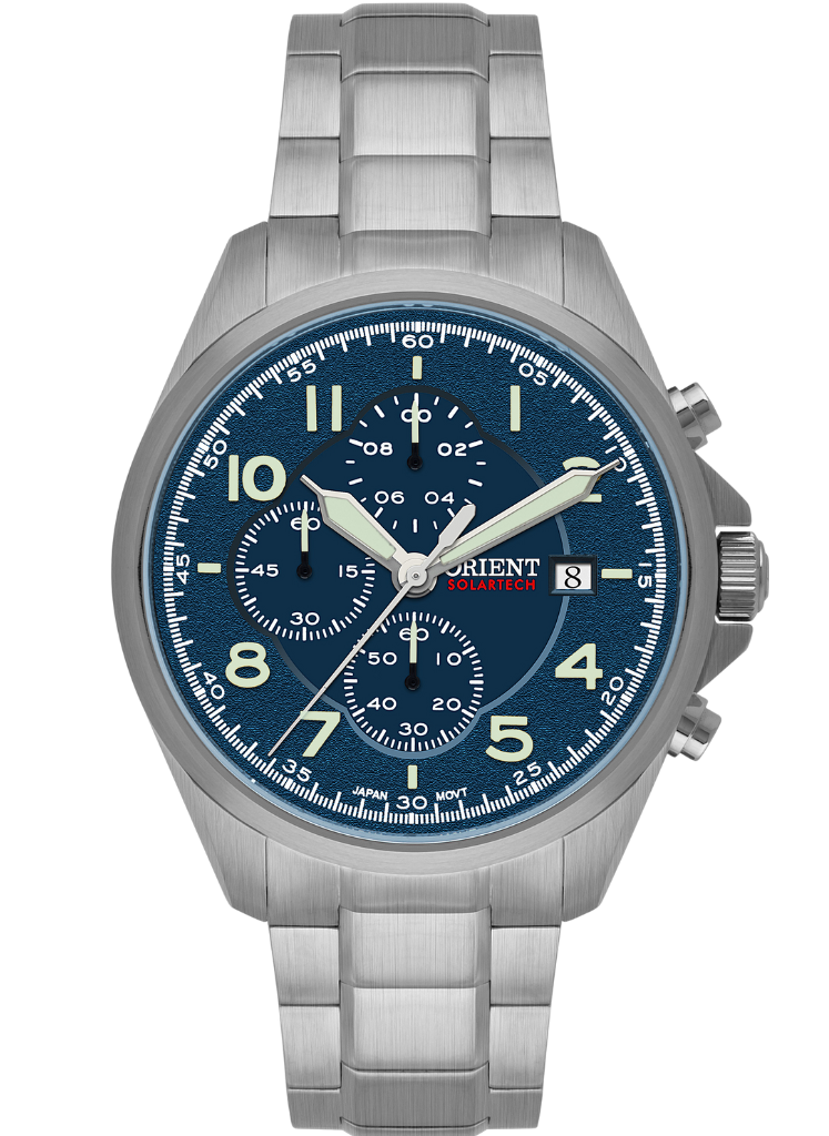 Relógio ORIENT Solartech Cronógrafo MBSSC302 D2SX