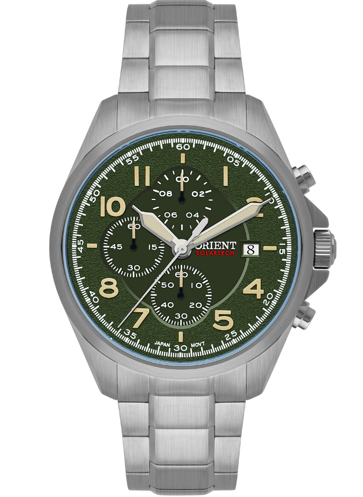 Relógio ORIENT Solartech Cronógrafo MBSSC302 E2SX