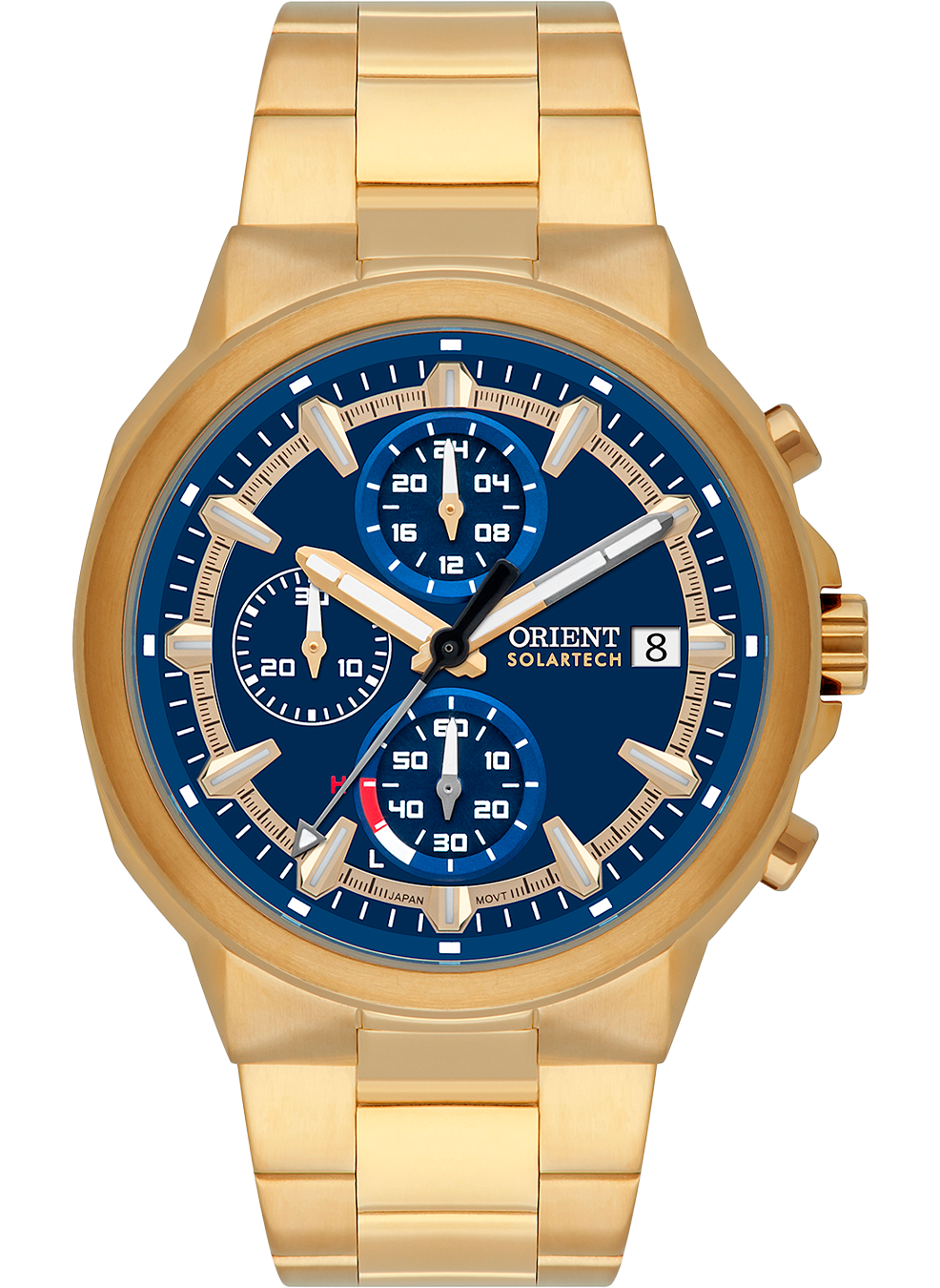 Relógio ORIENT Masculino SolarTech Cronógrafo MGSSC069 D1KX