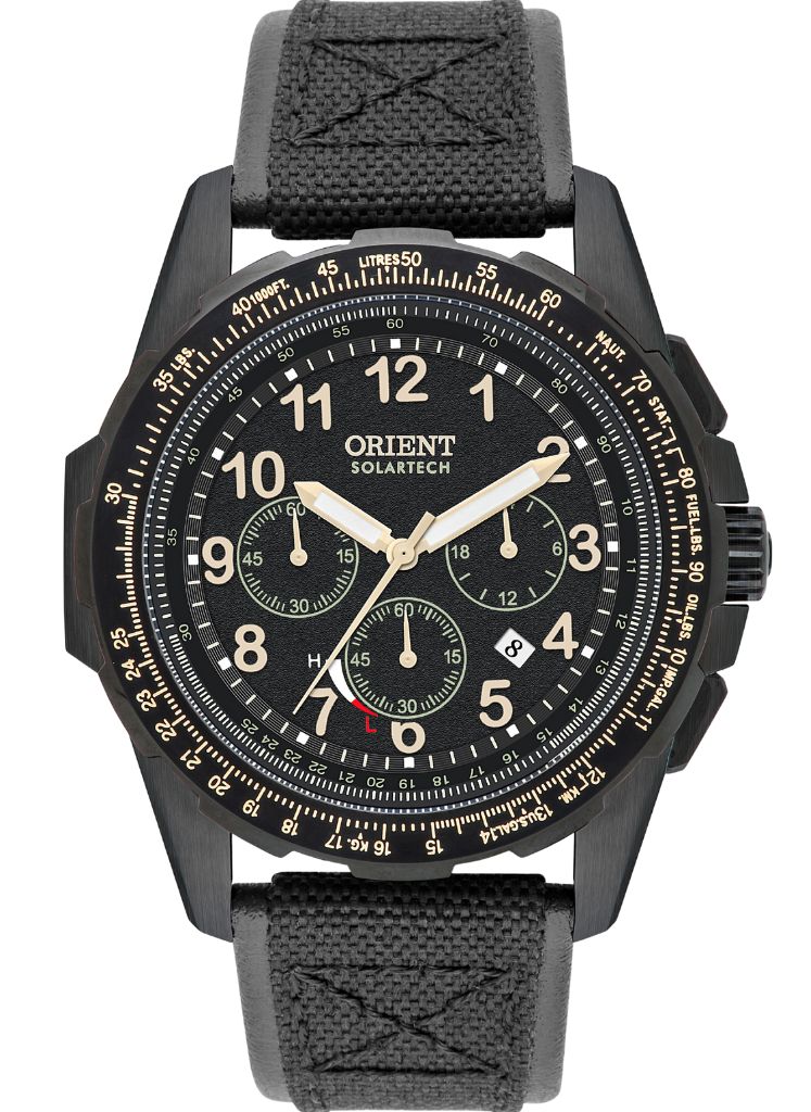 Relógio ORIENT SolarTech ST Elite Air MPSNC007 P2PX SAFIRA