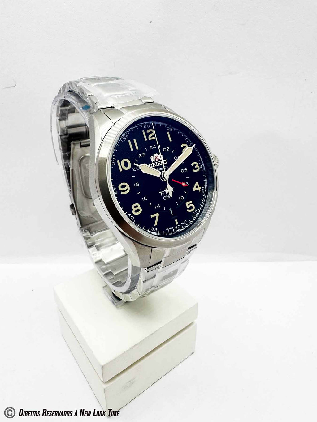 Relógio ORIENT Automático Sport Land GMT 3 Estrelas NH3SS017 P2SX