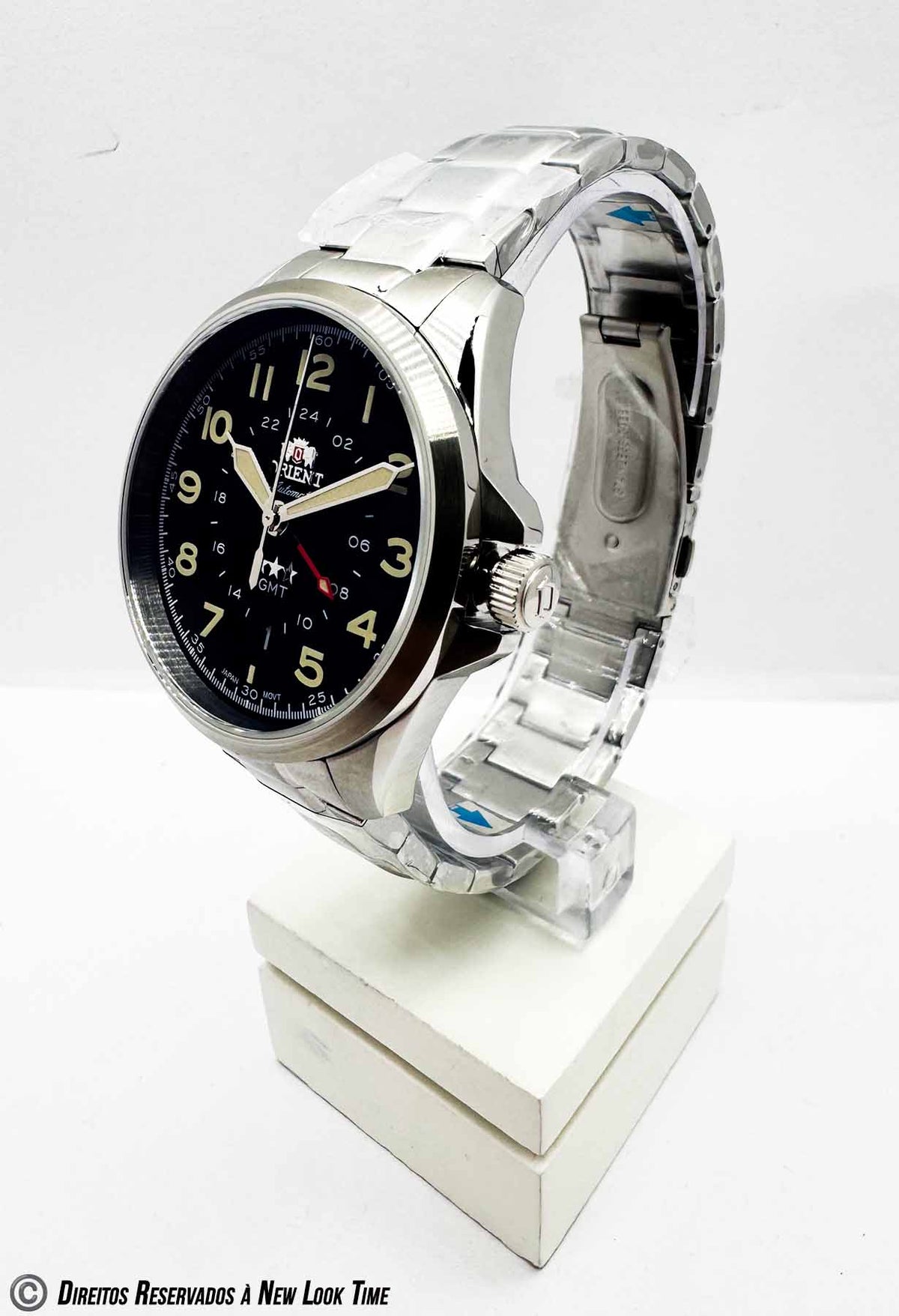 Relógio ORIENT Automático Sport Land GMT 3 Estrelas NH3SS017 P2SX