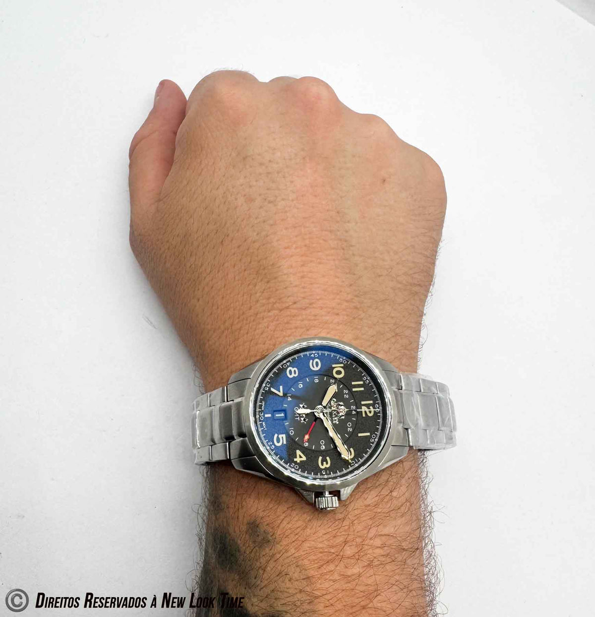 Relógio ORIENT Automático Sport Land GMT 3 Estrelas NH3SS017 P2SX