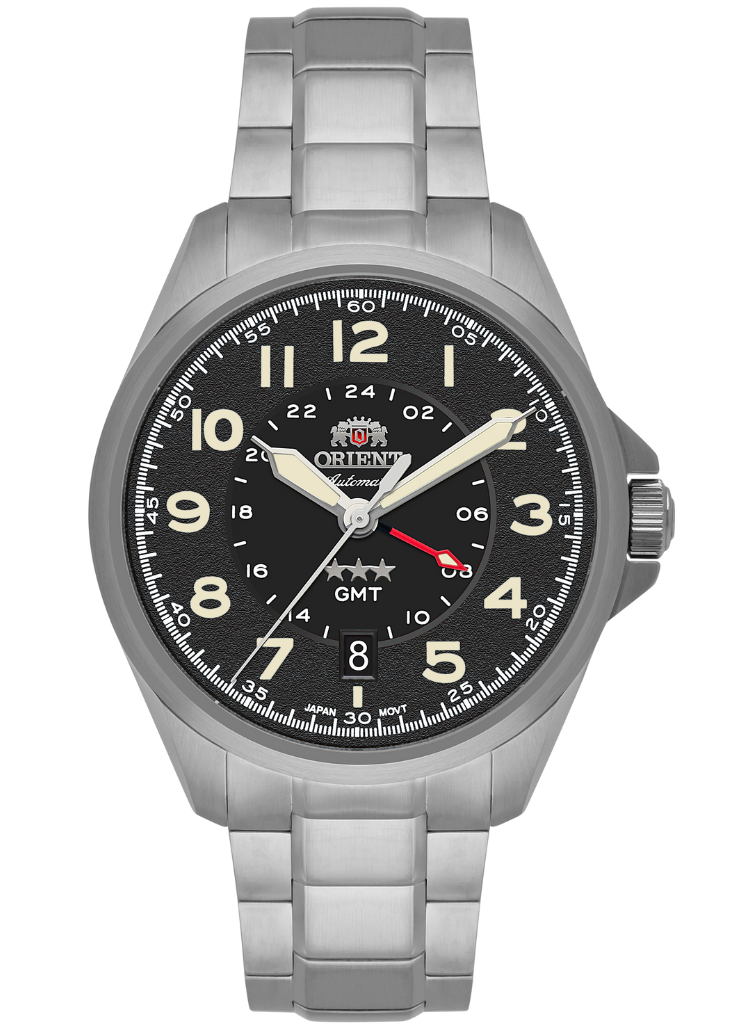 Relógio ORIENT Automático Sport Land GMT 3 Estrelas NH3SS017 P2SX