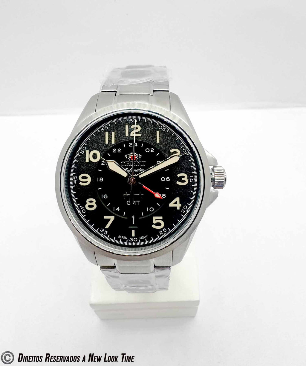 Relógio ORIENT Automático Sport Land GMT 3 Estrelas NH3SS017 P2SX