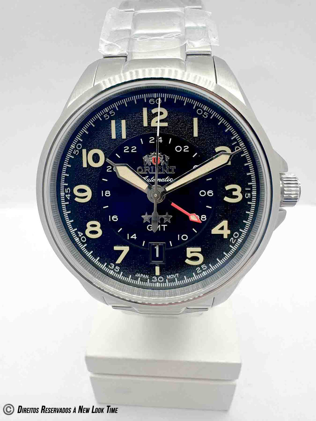 Relógio ORIENT Automático Sport Land GMT 3 Estrelas NH3SS017 P2SX