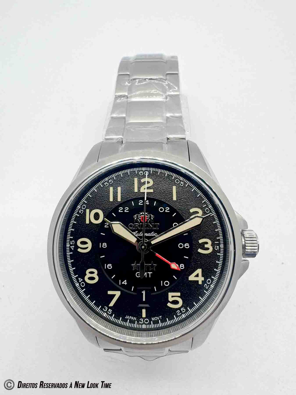 Relógio ORIENT Automático Sport Land GMT 3 Estrelas NH3SS017 P2SX