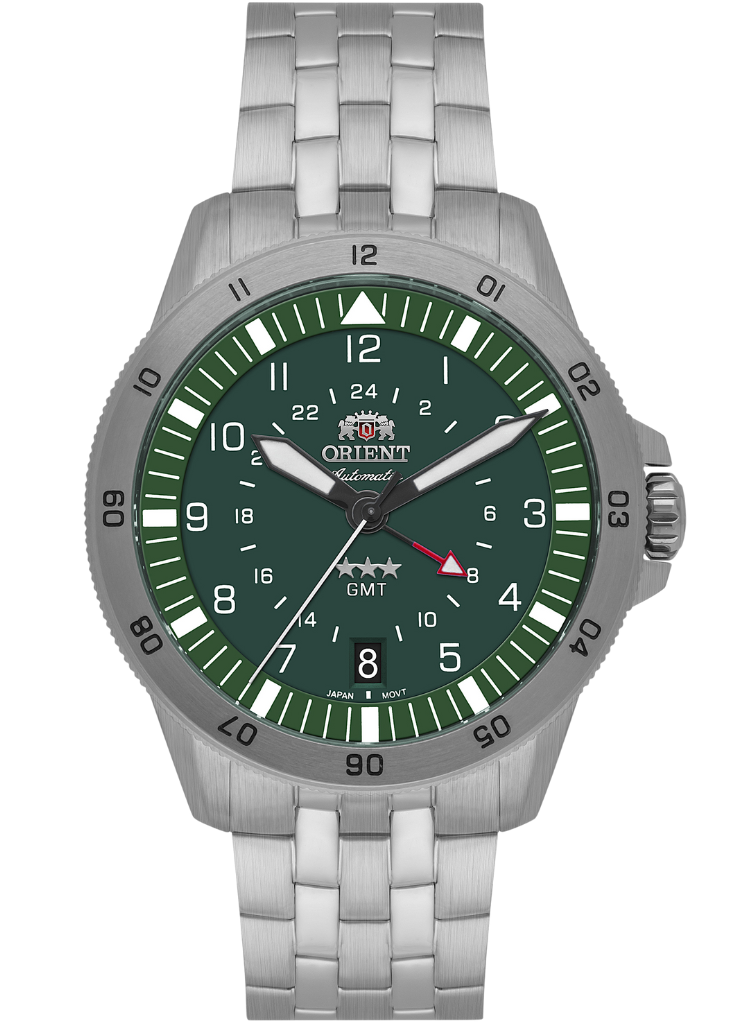 Relógio ORIENT Automático Sport Air GMT 3 Estrelas NH3SS018 E2SX