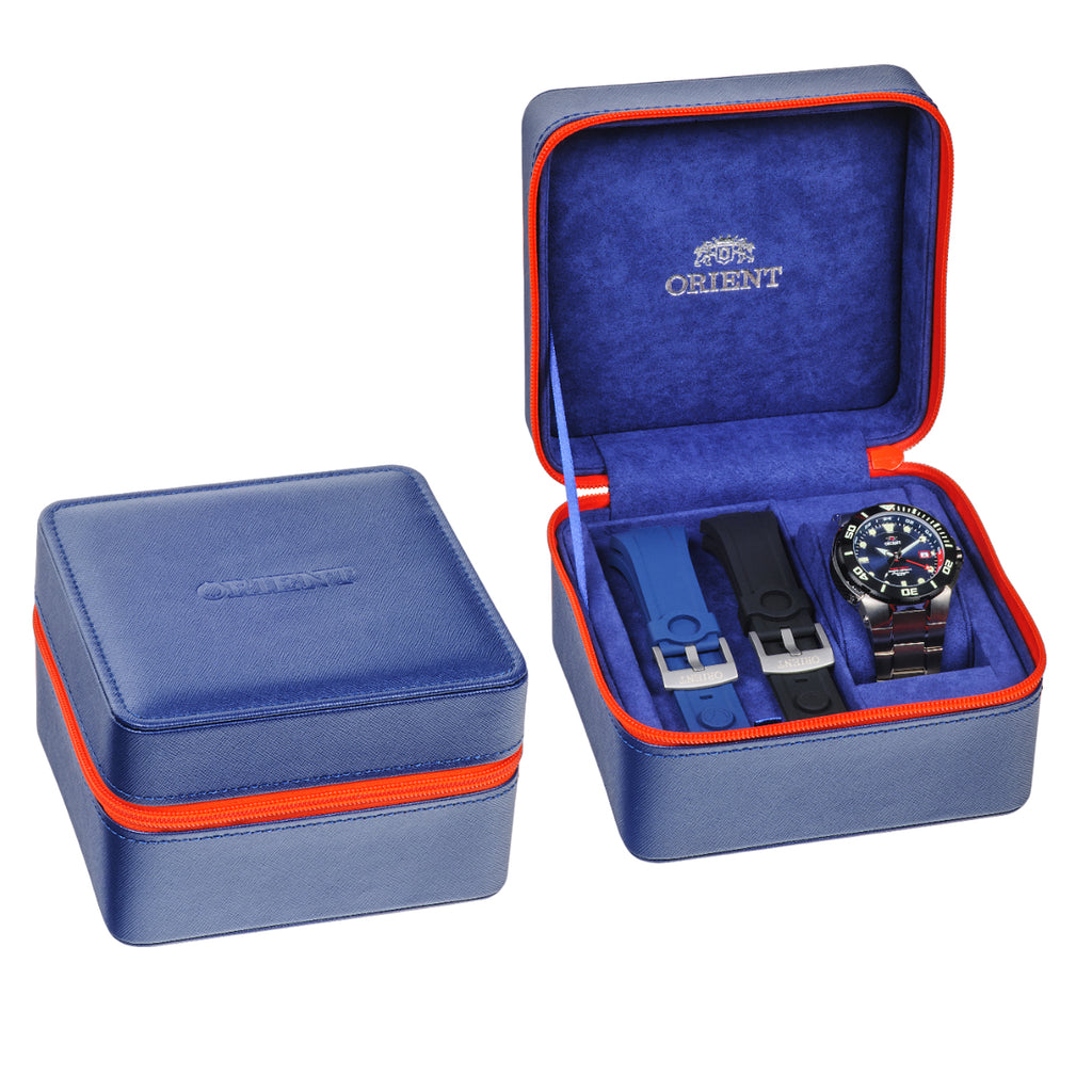 Relógio ORIENT Automático Seatech GMT NH3TT001 D1GX *Kit pulseiras
