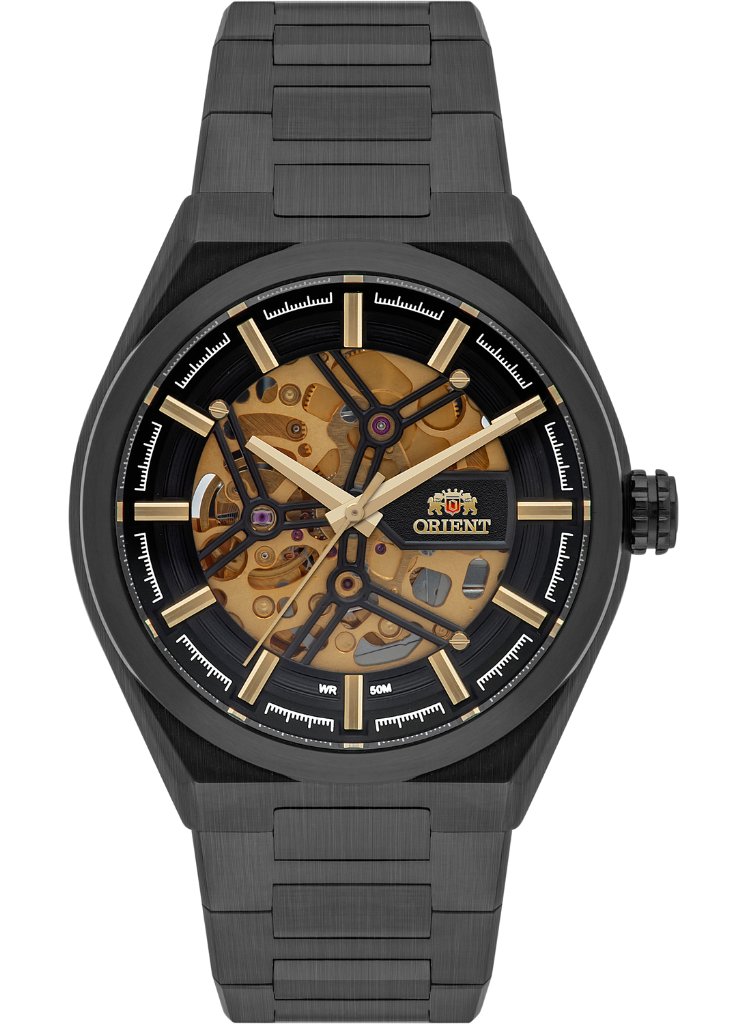 Relógio ORIENT Automático Skeleton NH7YY007 P1PX