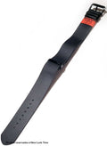 Pulseira Nato Couro Preto 22mm Fivela Preta