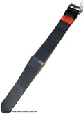 Pulseira Nato Couro Preto 24mm Fivela Prata