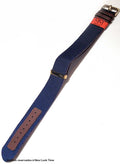 Pulseira Nato Lona Azul 22mm Fivela Dourada