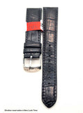 Pulseira croco preta 18mm