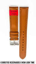 Pulseira Couro Sella Relógios 18mm Clássica Fivela Prata