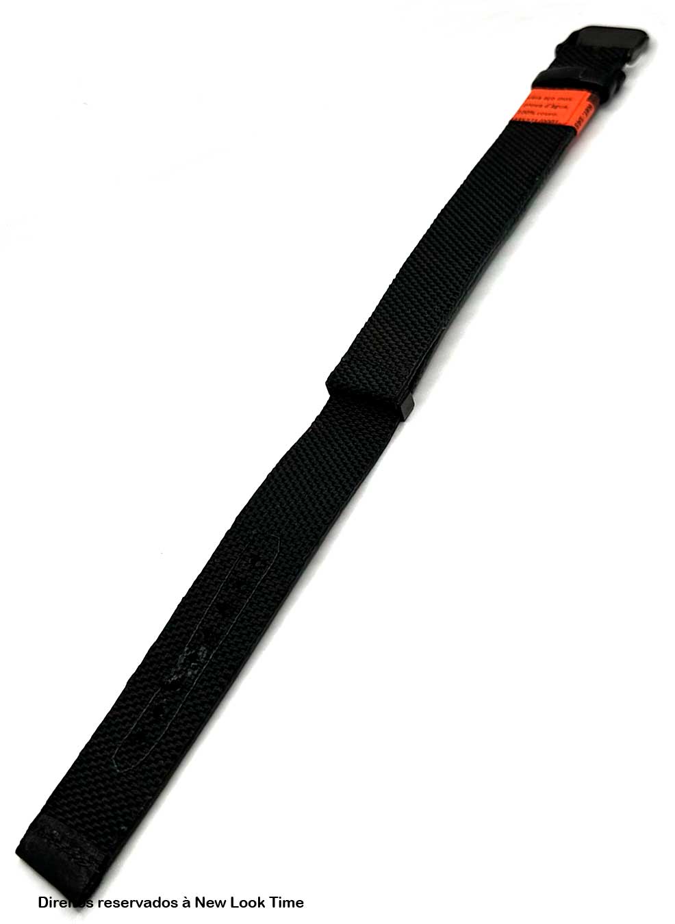 Pulseira Nato Lona Preta 20mm Fivela Preta