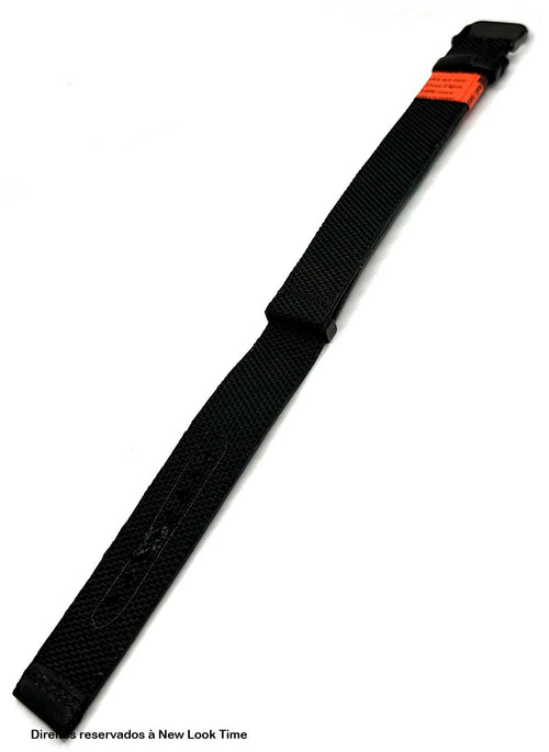 Pulseira Nato Lona Preta 20mm Fivela Preta
